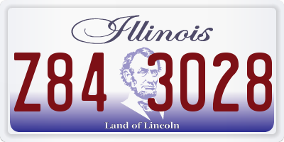 IL license plate Z843028