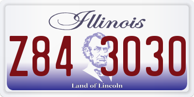 IL license plate Z843030