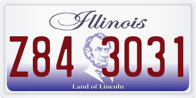 IL license plate Z843031