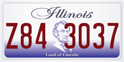 IL license plate Z843037