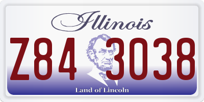 IL license plate Z843038