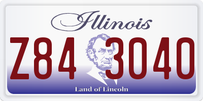IL license plate Z843040
