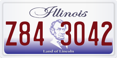 IL license plate Z843042