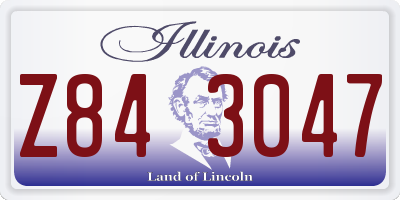 IL license plate Z843047