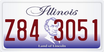 IL license plate Z843051