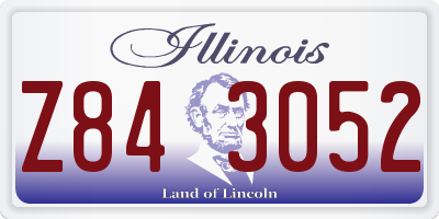 IL license plate Z843052