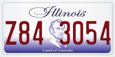 IL license plate Z843054