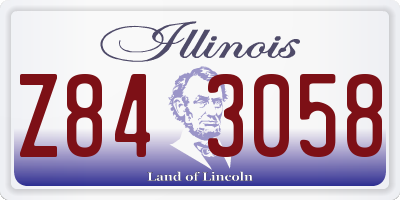IL license plate Z843058