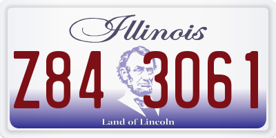 IL license plate Z843061