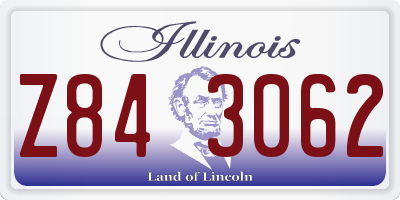 IL license plate Z843062