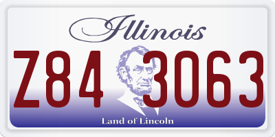 IL license plate Z843063
