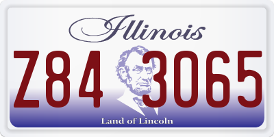 IL license plate Z843065