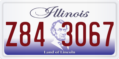 IL license plate Z843067