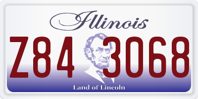 IL license plate Z843068