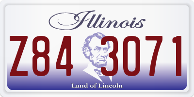 IL license plate Z843071