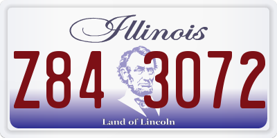 IL license plate Z843072