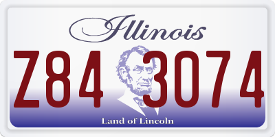 IL license plate Z843074