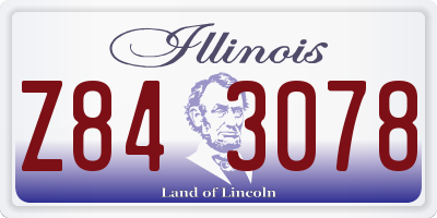 IL license plate Z843078