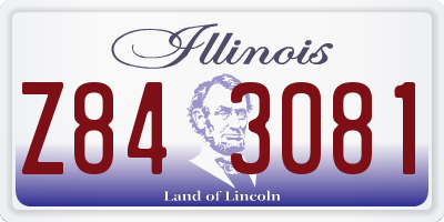 IL license plate Z843081