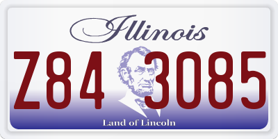 IL license plate Z843085