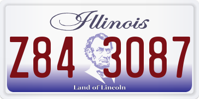 IL license plate Z843087