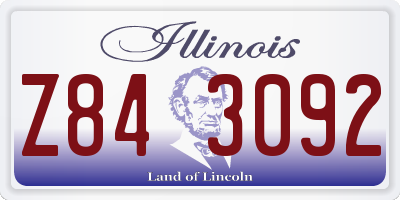 IL license plate Z843092