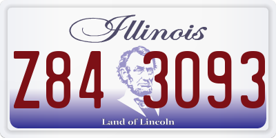 IL license plate Z843093