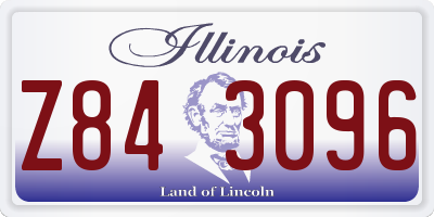 IL license plate Z843096