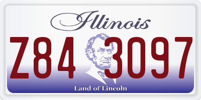 IL license plate Z843097