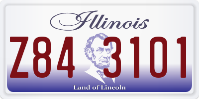IL license plate Z843101