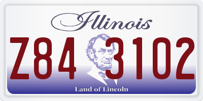 IL license plate Z843102