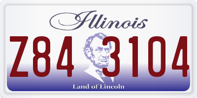 IL license plate Z843104