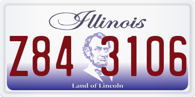 IL license plate Z843106
