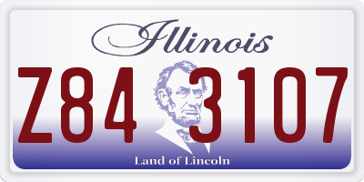 IL license plate Z843107