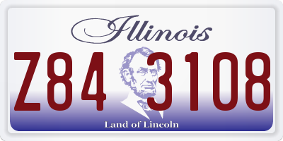 IL license plate Z843108