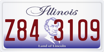 IL license plate Z843109