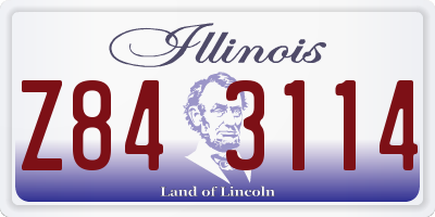 IL license plate Z843114