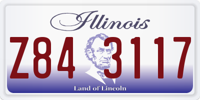 IL license plate Z843117