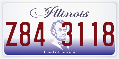 IL license plate Z843118