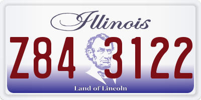 IL license plate Z843122