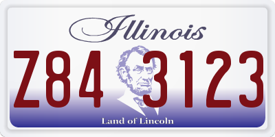 IL license plate Z843123