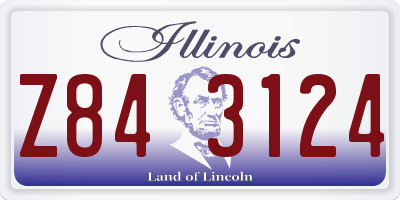 IL license plate Z843124