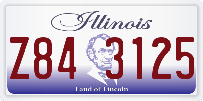 IL license plate Z843125