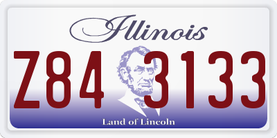 IL license plate Z843133