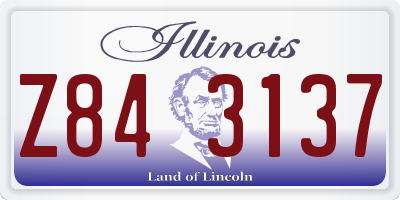 IL license plate Z843137