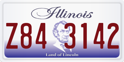IL license plate Z843142