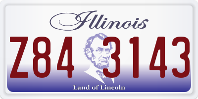 IL license plate Z843143
