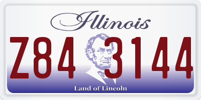 IL license plate Z843144