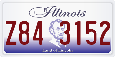 IL license plate Z843152