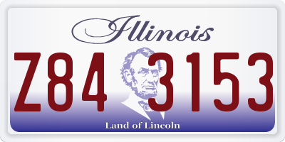 IL license plate Z843153